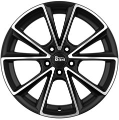 Felgi aluminiowe MAM MAM A5 Matt Black Front Polish