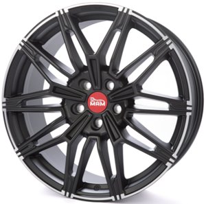 Felgi aluminiowe MAM MAM B3N Matt Black Lip Polish