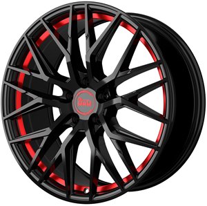 MAM RS4 Black Painted Red Inside