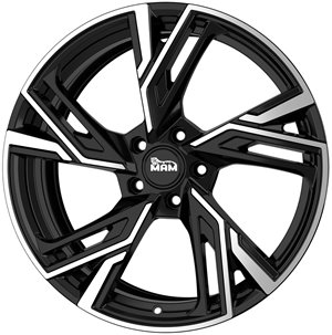 Felgi aluminiowe MAM MAM RS5 Black Front Polish