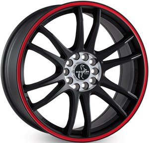 Keskin KT12 Matt Black Lip Red