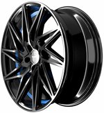 Felgi aluminiowe Keskin Keskin KT20 Black Painted Blue Inside