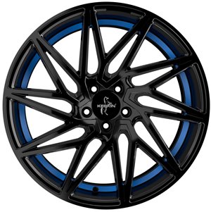 Felgi aluminiowe Keskin Keskin KT20 Black Painted Blue Inside