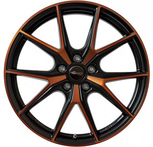 Felgi aluminiowe Brock Brock B40 Black Orange Matt [BOM]