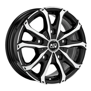 Felgi aluminiowe MSW MSW 48 VAN 6H Gloss Black Full Polished