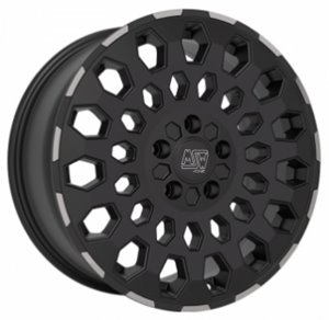 Felgi aluminiowe MSW MSW 99 VAN Matt Black Lip Polished
