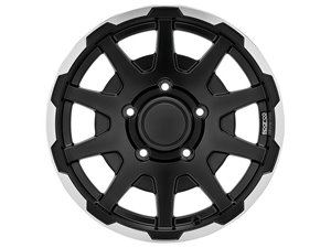 Sparco Dakar Matt Black Lip Polished Rivets