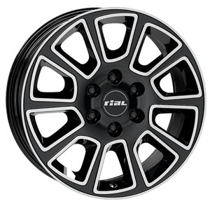felgi aluminiowe Rial Rial Transporter 2 6H diamond-black front polished