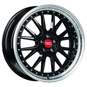 Felgi aluminiowe TEC Speedwheels Tec GT Evo Black Lip Polished