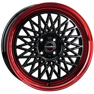 Borbet B 4H Black Rim Red