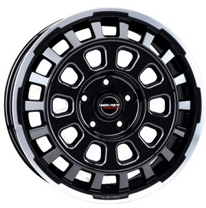 Borbet CW7 Black Rim Polished Glossy