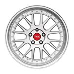 Felgi aluminiowe TEC Speedwheels Tec GT Evo Hyper Silver Lip Polished