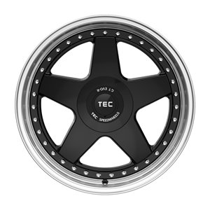 TEC Speedwheels GT Evo-R Black Glossy Lip Polished