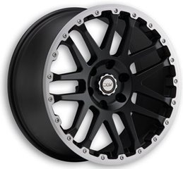 Felgi aluminiowe Etabeta Etabeta Combat CV Matt Black Lip + Cap Polish