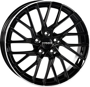 Felgi aluminiowe Monaco Wheels Monaco Wheels GP11 Gloss Black Polished Lip