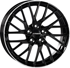 Felgi aluminiowe Monaco Wheels Monaco Wheels GP11 Gloss Black Polished Lip
