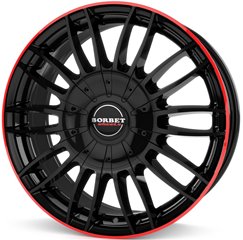 Borbet Borbet CW3 Black Glossy Red Ring