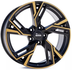 Felgi aluminiowe MAM MAM RS5 Matt Black Front Copper