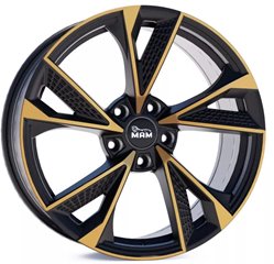 Felgi aluminiowe MAM MAM RS6 Matt Black Front Copper