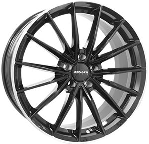 Felgi aluminiowe Monaco Wheels Monaco Wheels GP14 Gloss Black Polished Lip