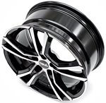 Felgi aluminiowe DBV DBV Andorra Schwarz Glanzend Front Poliert