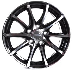 Felgi aluminiowe DBV DBV Tropez Schwarz Glanzend Front Poliert
