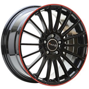 Felgi aluminiowe Avus Racing Avus Racing AC-M03 Black Red Line