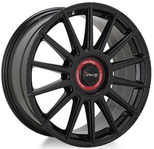 Felgi aluminiowe Avus Racing Avus Racing AC-M09 Black Cap Rosso