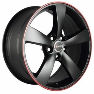 Avus Racing AF10 Matt Black Red Line
