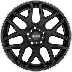 Felgi aluminiowe Fondmetal Fondmetal Inspired Moros Matt Black Machined Lip