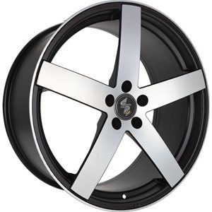 Felgi aluminiowe Etabeta Etabeta Uros-K Black Matt Full Polish