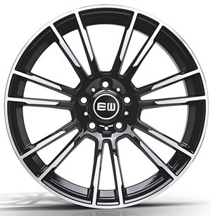 Elite Wheels EW01 Stargaze Black Polished