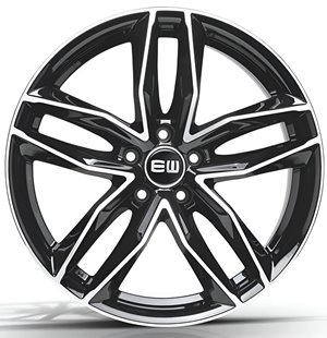 Elite Wheels EW04 Must Black Polished