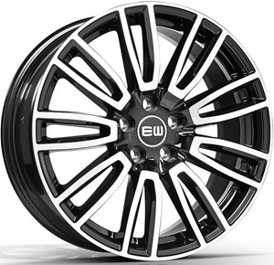 Elite Wheels EW07 Vanity Black Polished