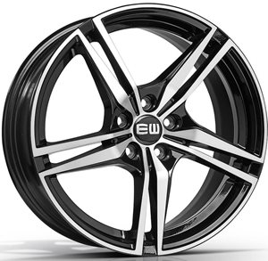 Elite Wheels EW11 Racer Black Polished