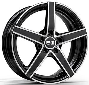 Elite Wheels EW12 Jazzy Black Polished