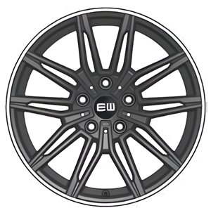 Elite Wheels EW17 Assos Black Lip Polished