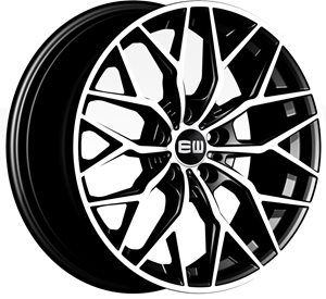 Elite Wheels EW22 Viper X Black Polished