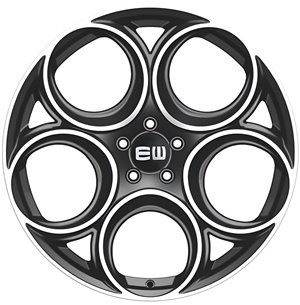 Elite Wheels EW24 Veloce Black Polished