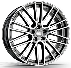 Elite Wheels EW08 Titanium Palladium Polished