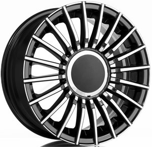 Elite Wheels EW25 Cinque Black Polished