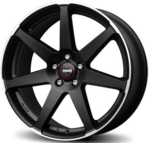 Momo Wheels Seven Matt Black Polish