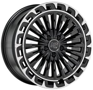 Felgi aluminiowe MSW MSW 32 Gloss Black Diamond Lip