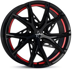 Felgi aluminiowe Keskin Keskin KT24 Black Painted Red Inside