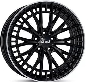 Felgi aluminiowe MAM MAM GT2 Matt Black Lip Polish