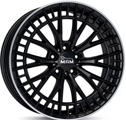 Felgi aluminiowe MAM MAM GT2 Matt Black Lip Polish