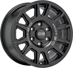 OZ Rally Legend Matt Black+Dark Lettering