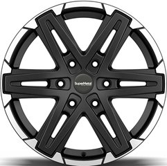 Felgi aluminiowe Super Metal Super Metal Compass Dull Black Polished Lip