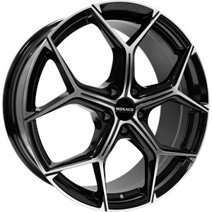 Monaco Wheels GP15-FF Gloss Black Polished
