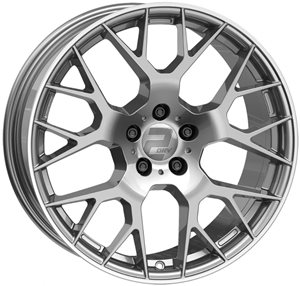 2DRV WH47 DG+ML+ Daytona Grau Hochglanzpoliert Felgenbett
